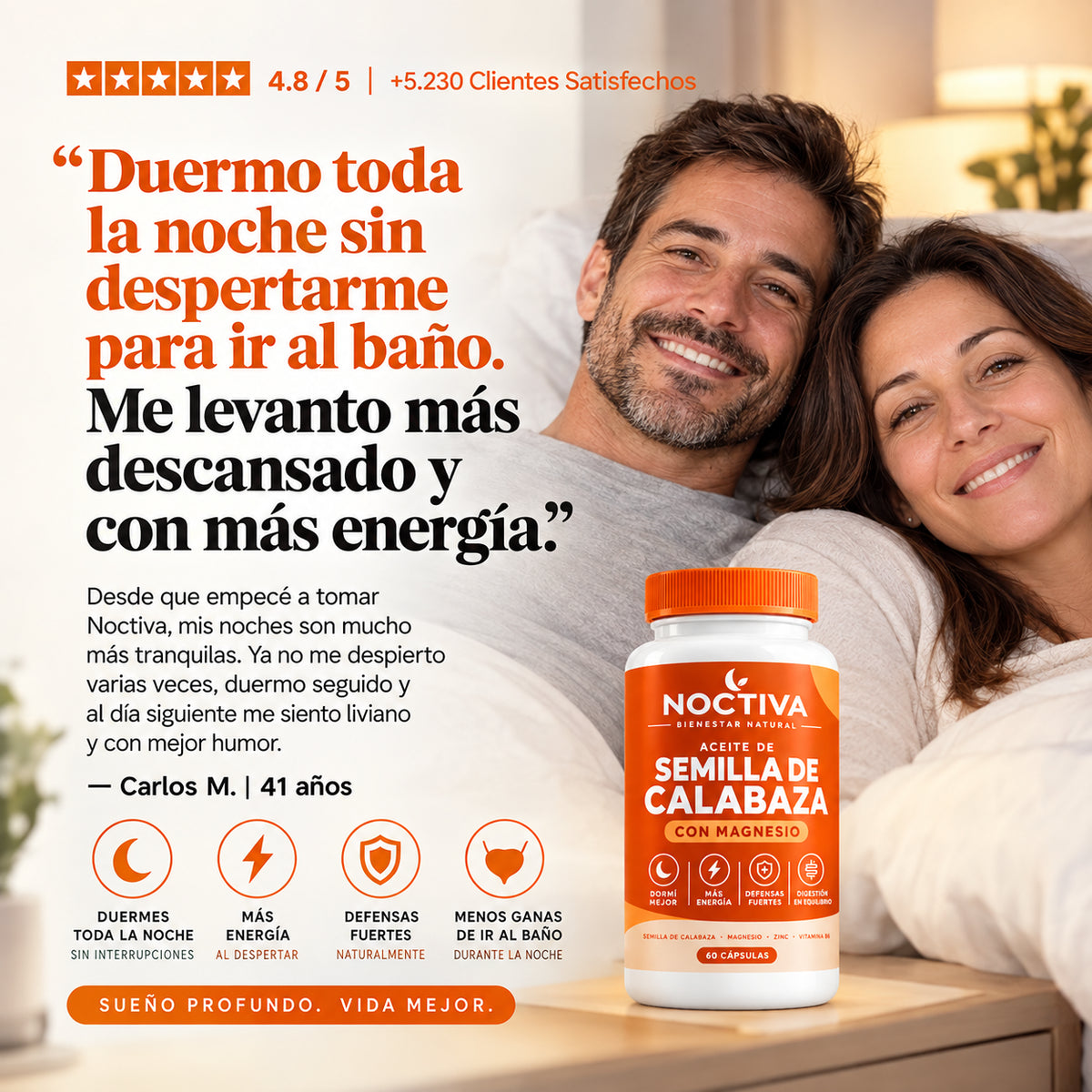 NOCTIVA™ Aceite de Semilla de Calabaza con Magnesio, Zinc y Vitamina B6